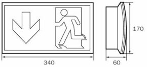 RP-Technik Sicherheitsleuchte ZB, ML, Piktoset KCW019ML