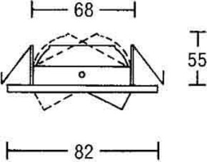 Brumberg Leuchten Einbaustrahler 50W chr-mt 00216903