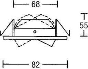 Brumberg Leuchten Einbaustrahler 50W chr-mt 00216903