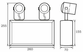 RP-Technik Sicherheitsleuchte 3h SGS2503WL