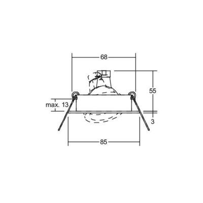 Brumberg Leuchten EB-Downlight 50W GX5,3 weiß 3261.07