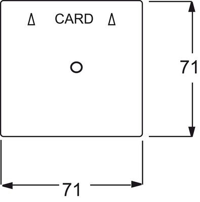 Busch-Jaeger Zentralscheibe elf/ws für Cardschalter 1792-72