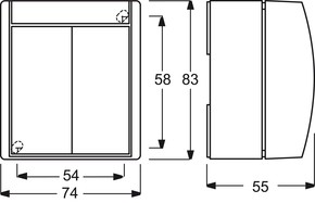 Busch-Jaeger Serienschalter 2601/5 W-54