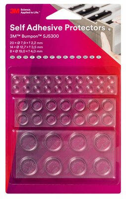 3M Deutschland Elastikpuffer transparent 42 Stück, diverse SJ5300 BL (VE42x18)