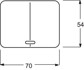 Busch-Jaeger Bedienelement mit Glimmlampe 6545-21