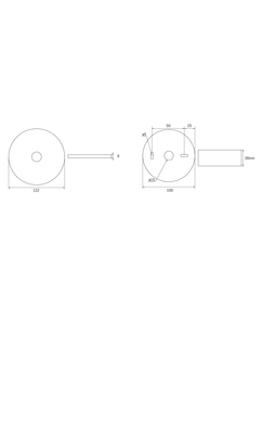 RP-Technik LED-Sicherheitsleuchte Decke, Linsensystem ILDL421SC
