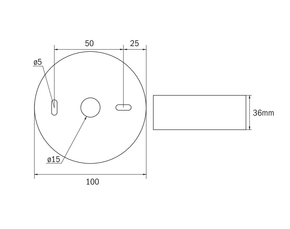 RP-Technik LED-Sicherheitsleuchte Decke, Linsensystem ILDL428WL