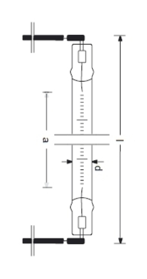 Radium Lampenwerk Halogeninfrarotstrahler ITT 2200W235V0102
