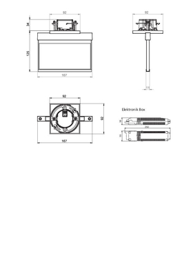 RP-Technik LED-Rettungszeichenleuchte EB + SC/3h, anthr. AIE003SC-AZ