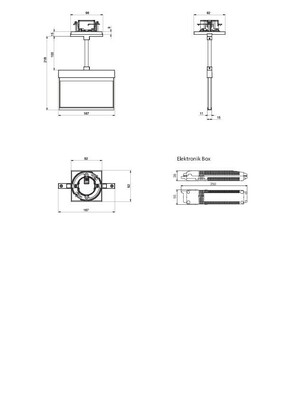 RP-Technik LED-Rettungszeichenleuchte ZB + ML, anthrazit AIEP009ML-AZ