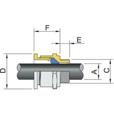 Stahl CMP Kabelverschraubung 3,20 - 8,70 mm 107538