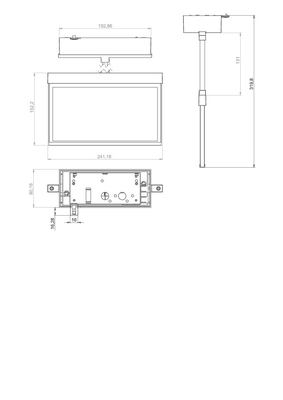RP-Technik LED-Rettungszeichenleuchte ZB + ML, anthrazit AMDP009ML-AZ