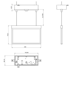 RP-Technik LED-Rettungszeichenleuchte ZB + ML, anthrazit AMDT009ML-AZ