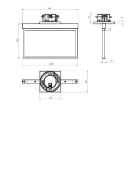 RP-Technik LED-Rettungszeichenleuchte EB + SC/3h, anthr. AME003SC-AZ