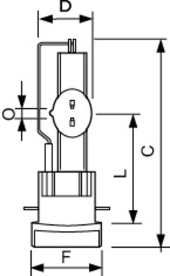 Philips Lighting Speziallampe 6700K MSR Gold 400 MFF