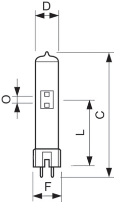 Philips Lighting Speziallampe 6000K MSR 400 HR
