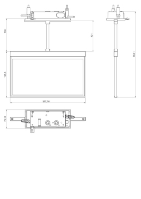 RP-Technik LED-Rettungszeichenleuchte EB + SC/3h AXCP003SC-E