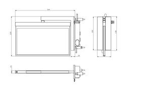 RP-Technik LED-Rettungszeichenleuchte EB + SC/1h, anthr. AXRA001SC-AZ