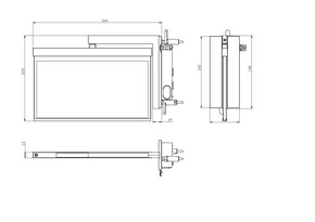 RP-Technik LED-Rettungszeichenleuchte ZB + ML, anthrazit AXRA009ML-AZ