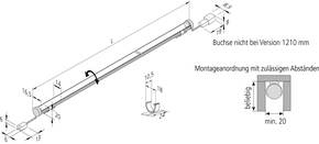 Hera LED-Linienleuchte LED-Pipe,660lm,3000K 61001610202