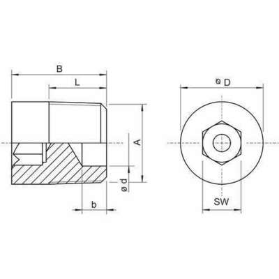 Stahl Verschlussstopfen NPT1/2 MS vern. 230106