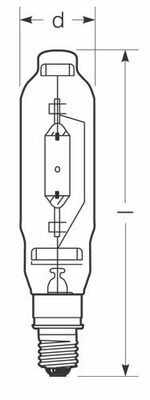 Radium Lampenwerk Halogen-Metalldampflampe HRIT1000W/NSC/230E40