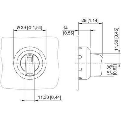 Stahl Drehgriff, klein Gewindeausführung 244649