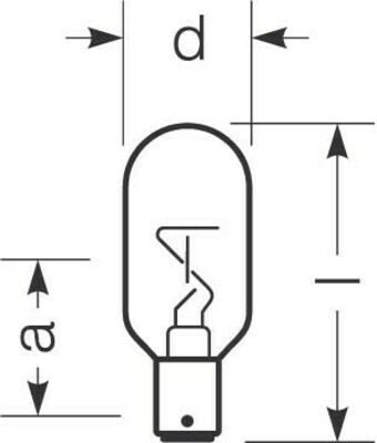 Radium Lampenwerk Schiffs-Positionslampe Form E SN-T25W1230U12BAY15D