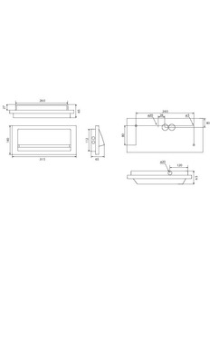 RP-Technik Sicherheitsleuchte ZBA + ML, anthrazit ZAW019ML-AZ