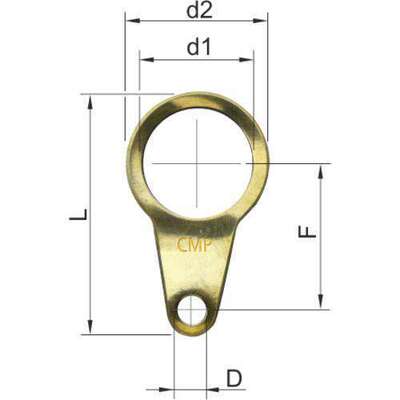 Stahl CMP-Erdungsring NPT1/2" 254812