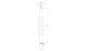 Cellpack Freiluftendverschluss 24kV 1-Leiter 24kV CAESK-F/24KV/120-240