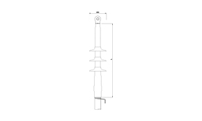 Cellpack Freiluftendverschluss 1-Leiter 24kV CHE-F/24KV/70-240