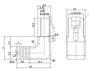 Goobay Patchkabel Cat5e F/UTP RJ45-Stecker,90Grad 94162
