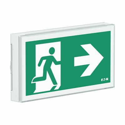 Ceag Notlichtsysteme LED-Rettungszeichenleuchte 1-8h, Piktos, Wand FT2EW4ICGL18IP