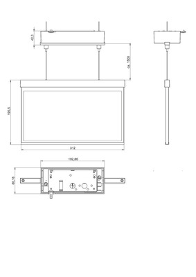RP-Technik Rettungszeichenleuchte eds-optik AXDC509CC-E