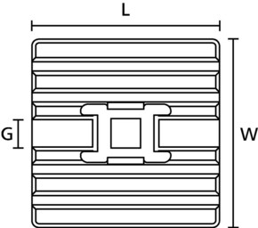 HellermannTyton Flexibler Klebesockel schwarz 28x28mm FMB4APT-A-PA66HS-BK