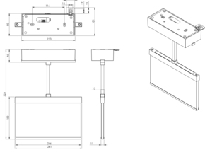 RP-Technik Rettungszeichenleuchte EB 1h, WL, weiß AMDP401WL