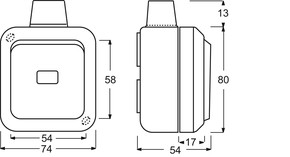 Busch-Jaeger Wechselschalter AP 2601/6 WDI