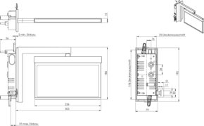 RP-Technik Rettungszeichenleuchte EB 8h, WL, edelst. AMRA408WL-E