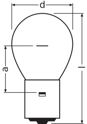 Osram LAMPE Überdrucklampe 20W 10V BA20S SIG 1227Ü