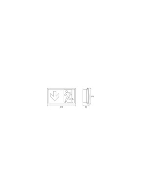 RP-Technik LED-Sicherheitsleuchte 3h, IP64 KCW423SC-IP64