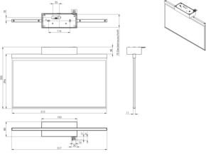 RP-Technik LED-Rettungszeichenleuchte EB8h, Wirel., anthr. AGD408WL-AZ