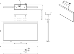 RP-Technik LED-Rettungszeichenleuchte EB 3h, Wireless AGDC403WL