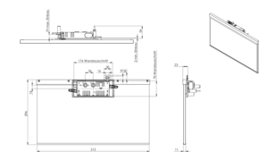 RP-Technik LED-Rettungszeichenleuchte EB3h, Wirel., anthr. AGR403WL-AZ