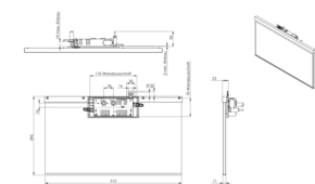 RP-Technik LED-Rettungszeichenleuchte EB8h, Wirel., anthr. AGR408WL-AZ