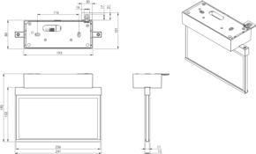 RP-Technik LED-Rettungszeichenleuchte EB 1h, SC, eds-opt. AMD401SC-E