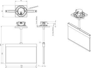RP-Technik LED-Rettungszeichenleuchte EB 3h, SC, anthr. AMEP403SC-AZ