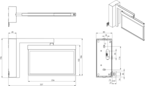 RP-Technik LED-Rettungszeichenleuchte EB 3h, SC, anthr. AMWA403SC-AZ