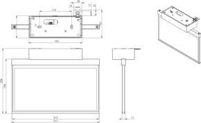RP-Technik LED-Rettungszeichenleuchte EB 1h, SC, eds-opt. AXD401SC-E