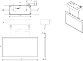 RP-Technik LED-Rettungszeichenleuchte EB 3h, SC AXDC403SC